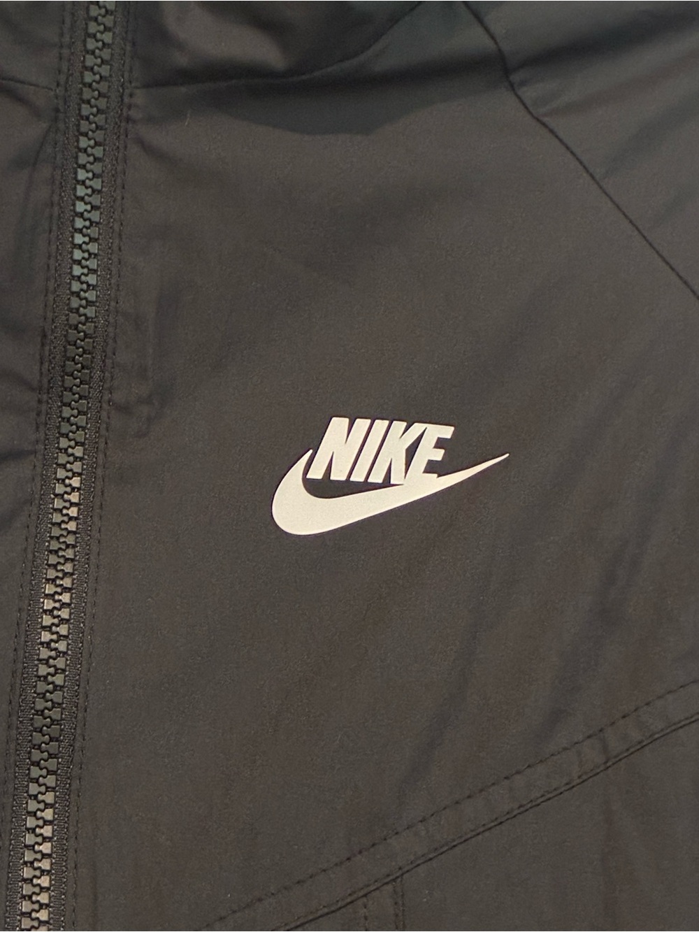 Nike Black Hooded Windbreaker Kids Size M - Picture 4 of 8